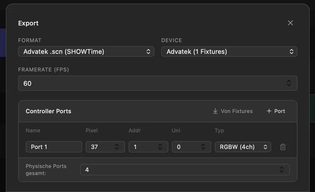 PixDrive Studio Export Dialog