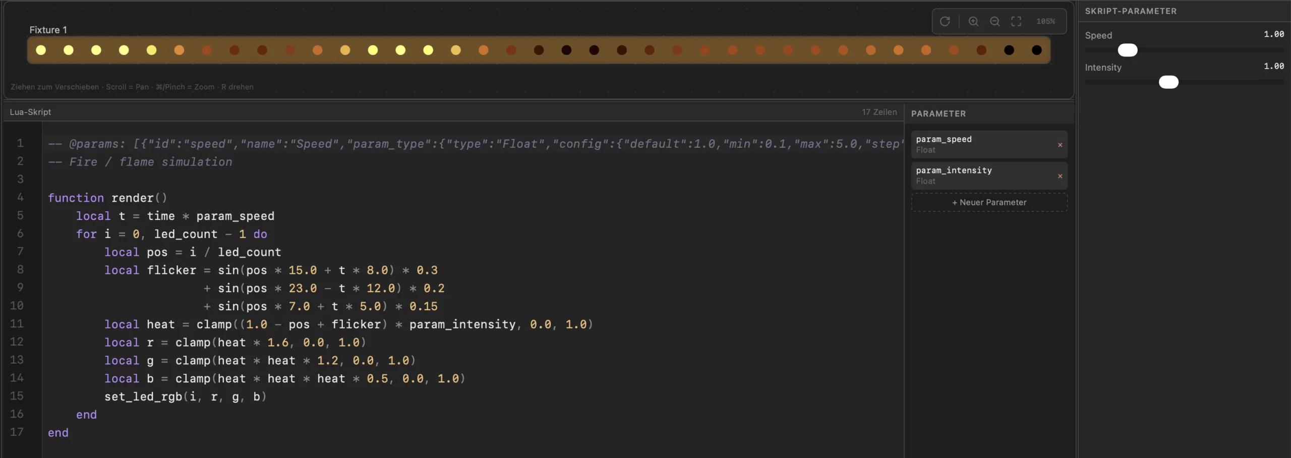 PixDrive Studio Lua Script Editor